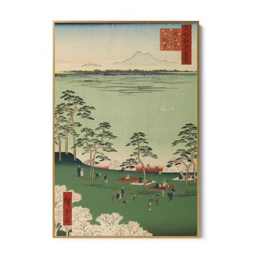 Quadro Stampa su Tela Le Cento vedute famose di Edo XVII, Utagawa Hiroshige - CupidoDesign