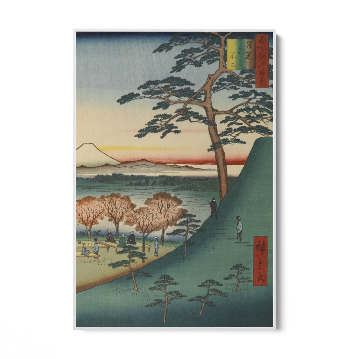Quadro Stampa su Tela Le Cento vedute famose di Edo XXV, Utagawa Hiroshige - CupidoDesign