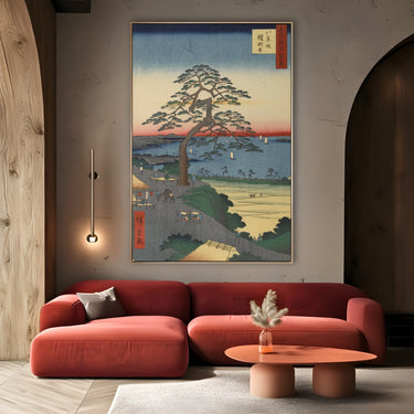 Quadro Stampa su Tela Le Cento vedute famose di Edo XXVI, Utagawa Hiroshige - CupidoDesign