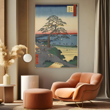 Quadro Stampa su Tela Le Cento vedute famose di Edo XXVI, Utagawa Hiroshige - CupidoDesign