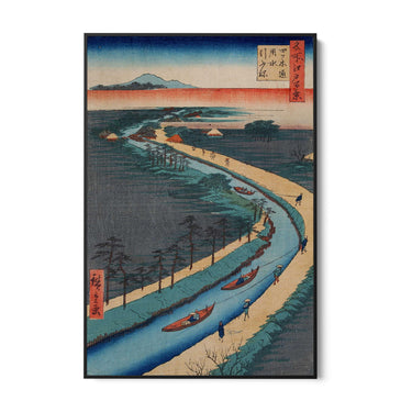 Quadro Stampa su Tela Le Cento vedute famose di Edo XXXIII, Utagawa Hiroshige - CupidoDesign