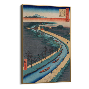 Quadro Stampa su Tela Le Cento vedute famose di Edo XXXIII, Utagawa Hiroshige - CupidoDesign