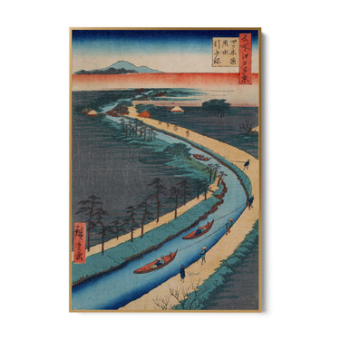 Quadro Stampa su Tela Le Cento vedute famose di Edo XXXIII, Utagawa Hiroshige - CupidoDesign