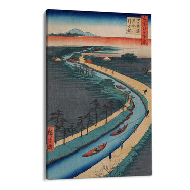Quadro Stampa su Tela Le Cento vedute famose di Edo XXXIII, Utagawa Hiroshige - CupidoDesign