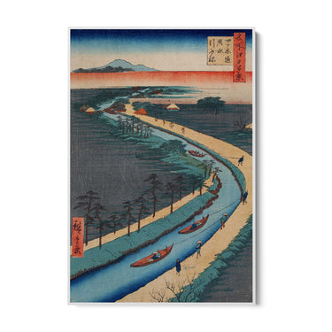 Quadro Stampa su Tela Le Cento vedute famose di Edo XXXIII, Utagawa Hiroshige - CupidoDesign