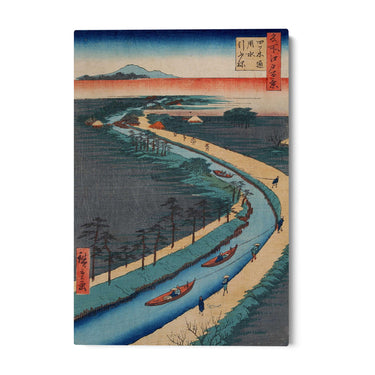 Quadro Stampa su Tela Le Cento vedute famose di Edo XXXIII, Utagawa Hiroshige - CupidoDesign