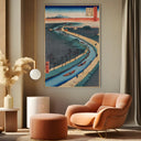 Quadro Stampa su Tela Le Cento vedute famose di Edo XXXIII, Utagawa Hiroshige - CupidoDesign