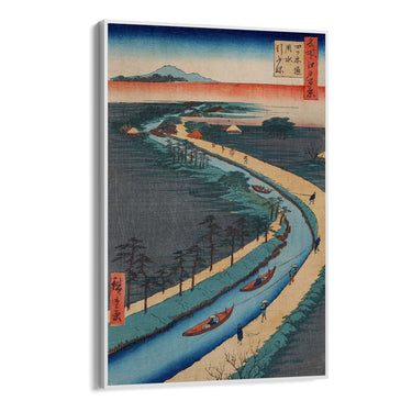Quadro Stampa su Tela Le Cento vedute famose di Edo XXXIII, Utagawa Hiroshige - CupidoDesign