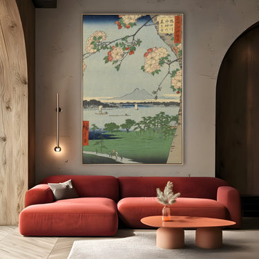 Quadro Stampa su Tela Le Cento vedute famose di Edo XXXV, Utagawa Hiroshige - CupidoDesign