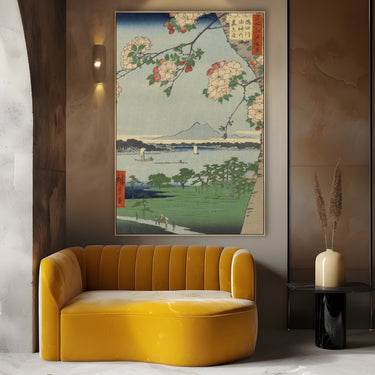Quadro Stampa su Tela Le Cento vedute famose di Edo XXXV, Utagawa Hiroshige - CupidoDesign