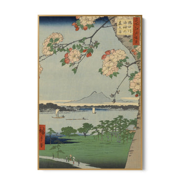 Quadro Stampa su Tela Le Cento vedute famose di Edo XXXV, Utagawa Hiroshige - CupidoDesign