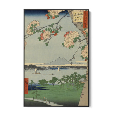 Quadro Stampa su Tela Le Cento vedute famose di Edo XXXV, Utagawa Hiroshige - CupidoDesign