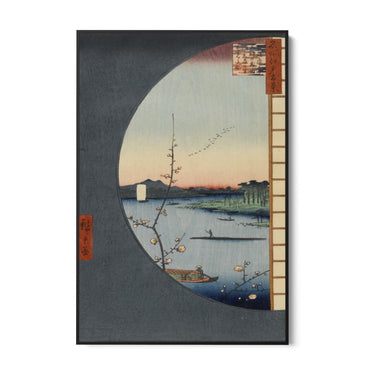 Quadro Stampa su Tela Le Cento vedute famose di Edo XXXVI, Utagawa Hiroshige - CupidoDesign