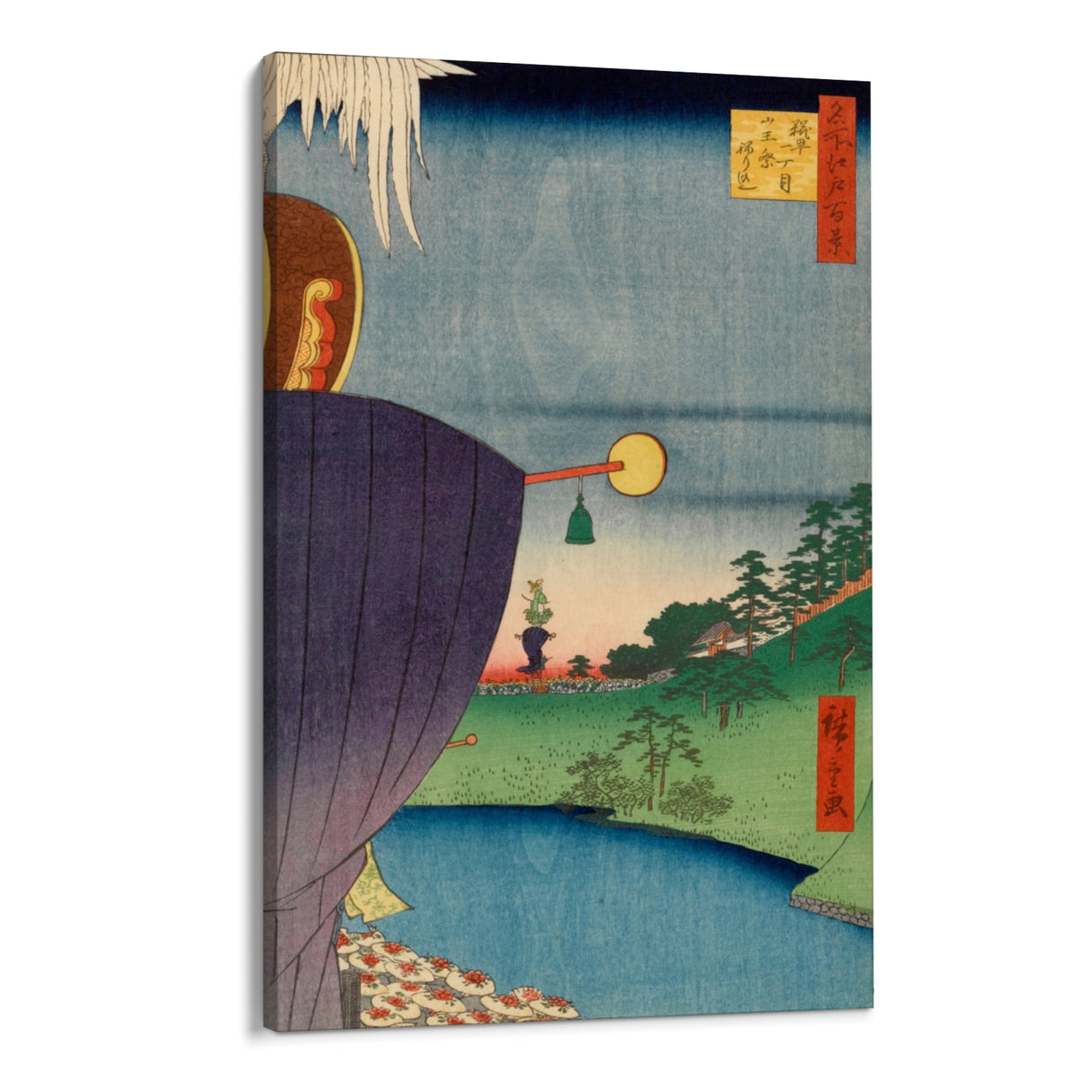 Quadro Stampa su Tela Le Cento vedute famose di Edo LXV, Utagawa Hiroshige - CupidoDesign