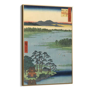 Quadro Stampa su Tela Le Cento vedute famose di Edo LXXXVII, Utagawa Hiroshige - CupidoDesign