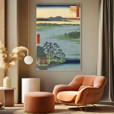 Quadro Stampa su Tela Le Cento vedute famose di Edo LXXXVII, Utagawa Hiroshige - CupidoDesign