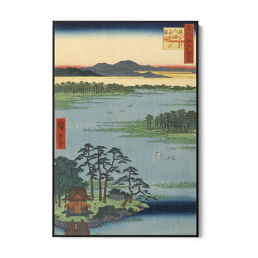 Quadro Stampa su Tela Le Cento vedute famose di Edo LXXXVII, Utagawa Hiroshige - CupidoDesign