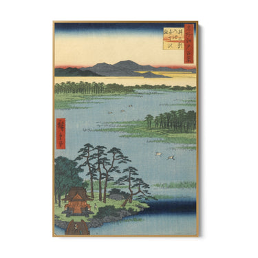 Quadro Stampa su Tela Le Cento vedute famose di Edo LXXXVII, Utagawa Hiroshige - CupidoDesign