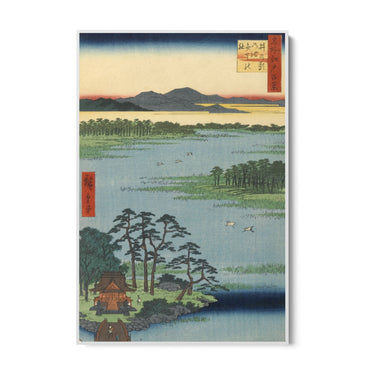 Quadro Stampa su Tela Le Cento vedute famose di Edo LXXXVII, Utagawa Hiroshige - CupidoDesign