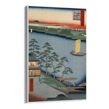 Quadro Stampa su Tela Le Cento vedute famose di Edo XCIII, Utagawa Hiroshige - CupidoDesign
