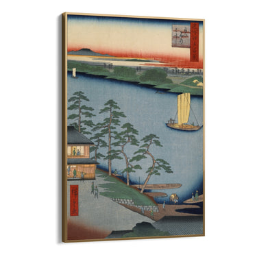 Quadro Stampa su Tela Le Cento vedute famose di Edo XCIII, Utagawa Hiroshige - CupidoDesign