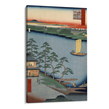 Quadro Stampa su Tela Le Cento vedute famose di Edo XCIII, Utagawa Hiroshige - CupidoDesign