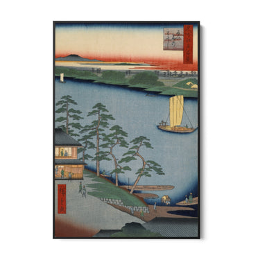 Quadro Stampa su Tela Le Cento vedute famose di Edo XCIII, Utagawa Hiroshige - CupidoDesign