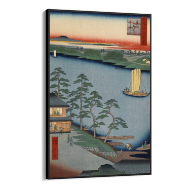 Quadro Stampa su Tela Le Cento vedute famose di Edo XCIII, Utagawa Hiroshige - CupidoDesign