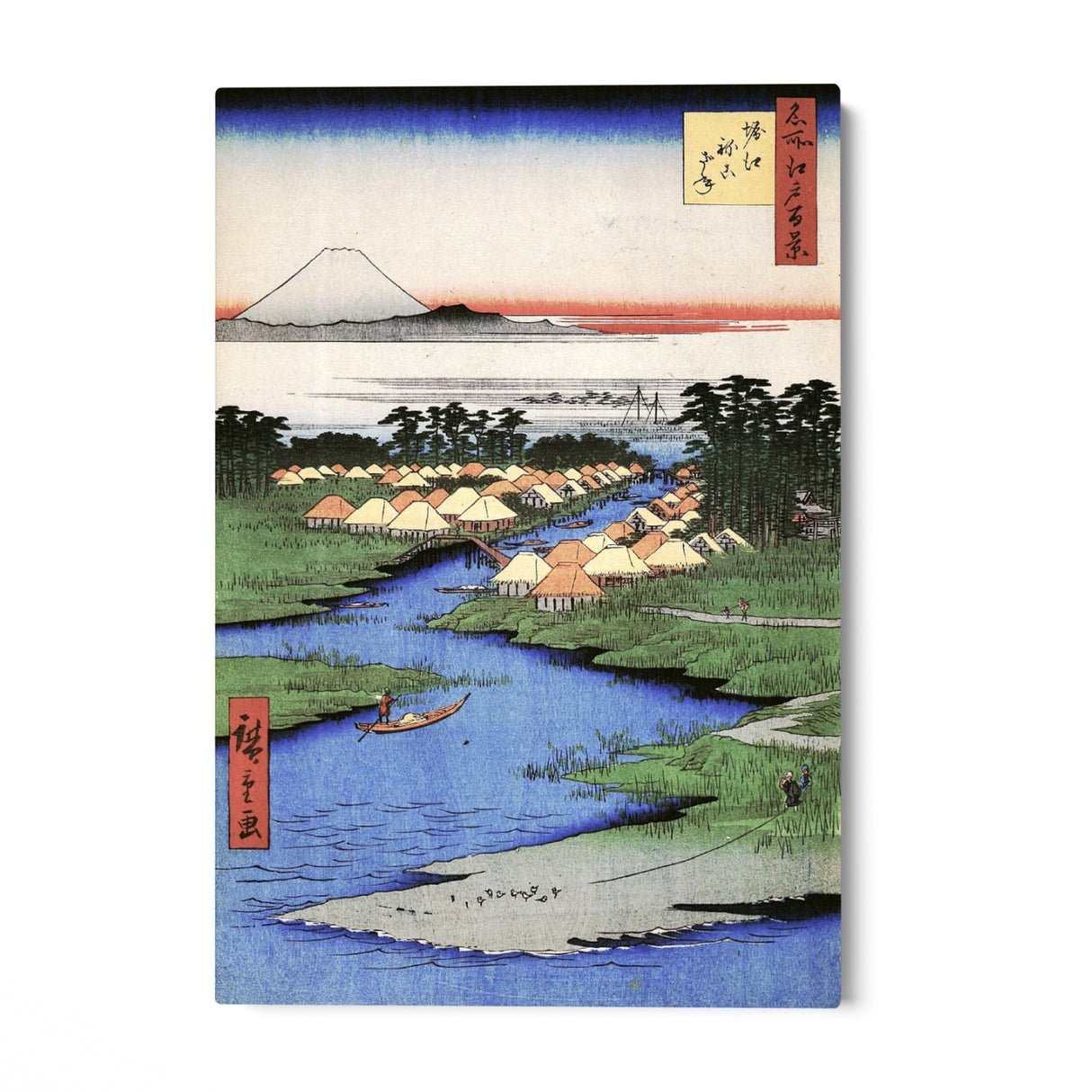 Quadro Stampa su Tela Le Cento vedute famose di Edo XCVI, Utagawa Hiroshige - CupidoDesign