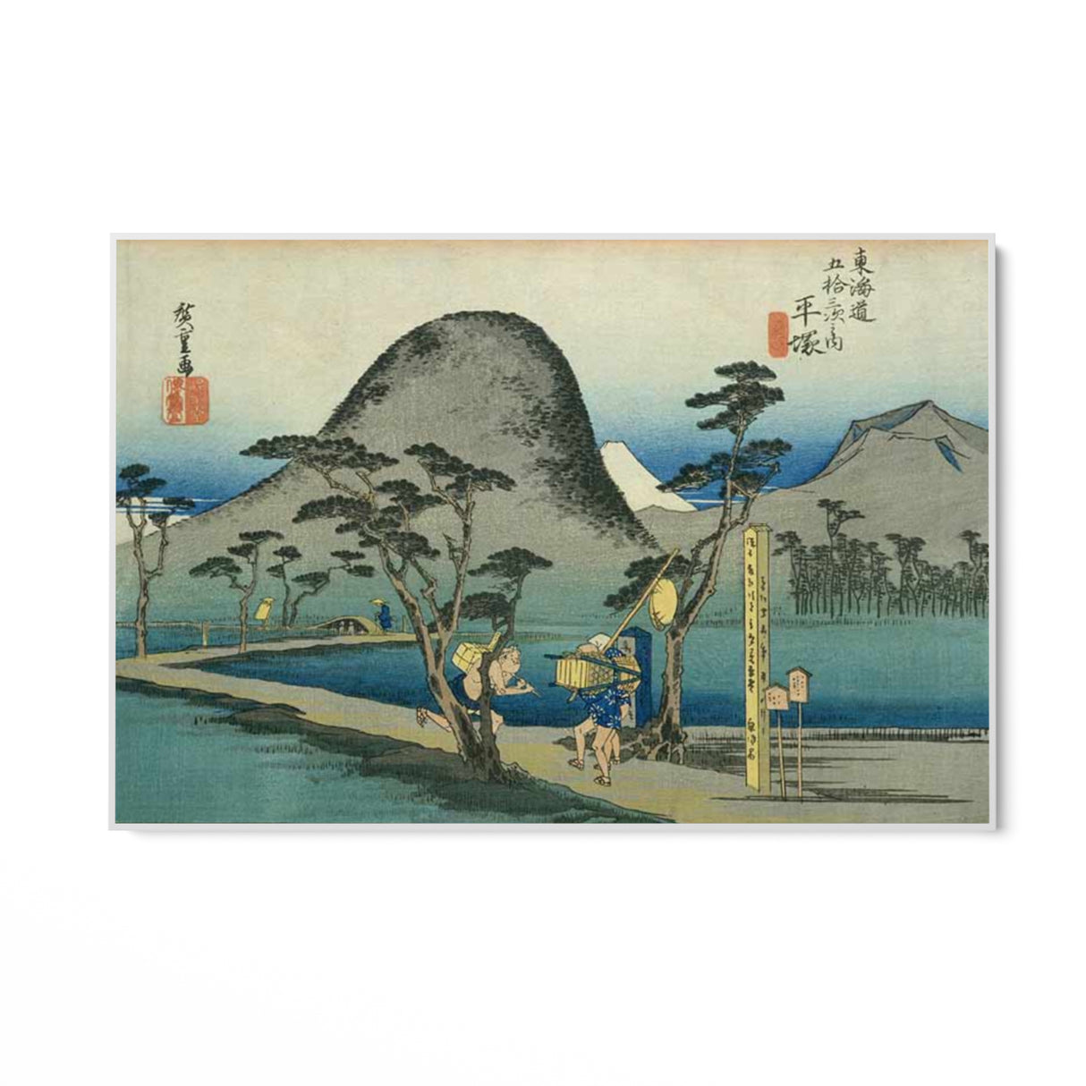 Quadro Stampa su Tela Nihonbashi, Le cinquantatré stazioni del Tōkaidō, Utagawa Hiroshige - CupidoDesign
