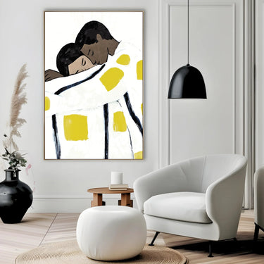 Quadro Stampa su Tela Abbraccio Totale - CupidoDesign