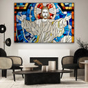 Quadro Stampa su Tela Abbraccio Celeste - CupidoDesign