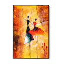 Quadro Stampa su Tela Abbraccio Colorato - CupidoDesign