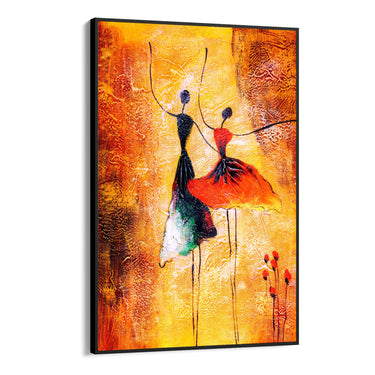 Quadro Stampa su Tela Abbraccio Colorato - CupidoDesign