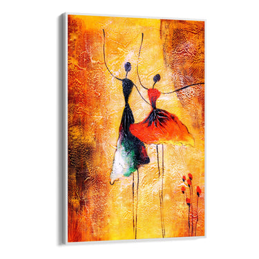 Quadro Stampa su Tela Abbraccio Colorato - CupidoDesign