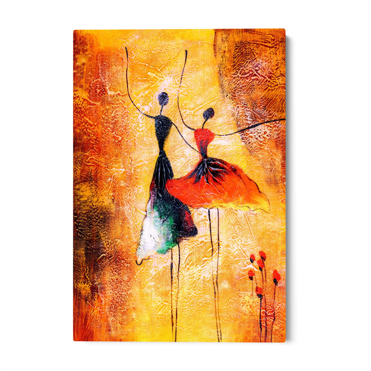 Quadro Stampa su Tela Abbraccio Colorato - CupidoDesign