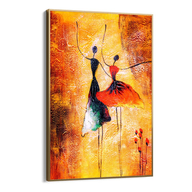 Quadro Stampa su Tela Abbraccio Colorato - CupidoDesign