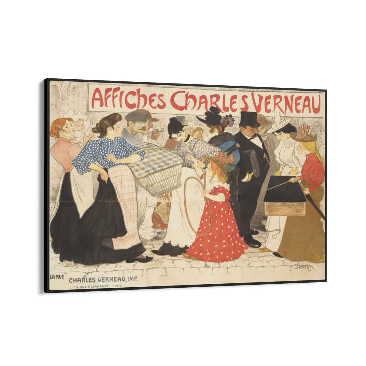Quadro Stampa su Tela Affiches Charles Verneau, Théophile Steinlen - CupidoDesign