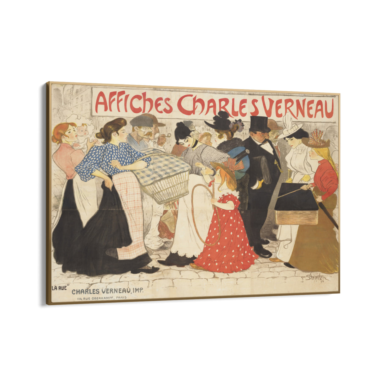 Quadro Stampa su Tela Affiches Charles Verneau, Théophile Steinlen - CupidoDesign