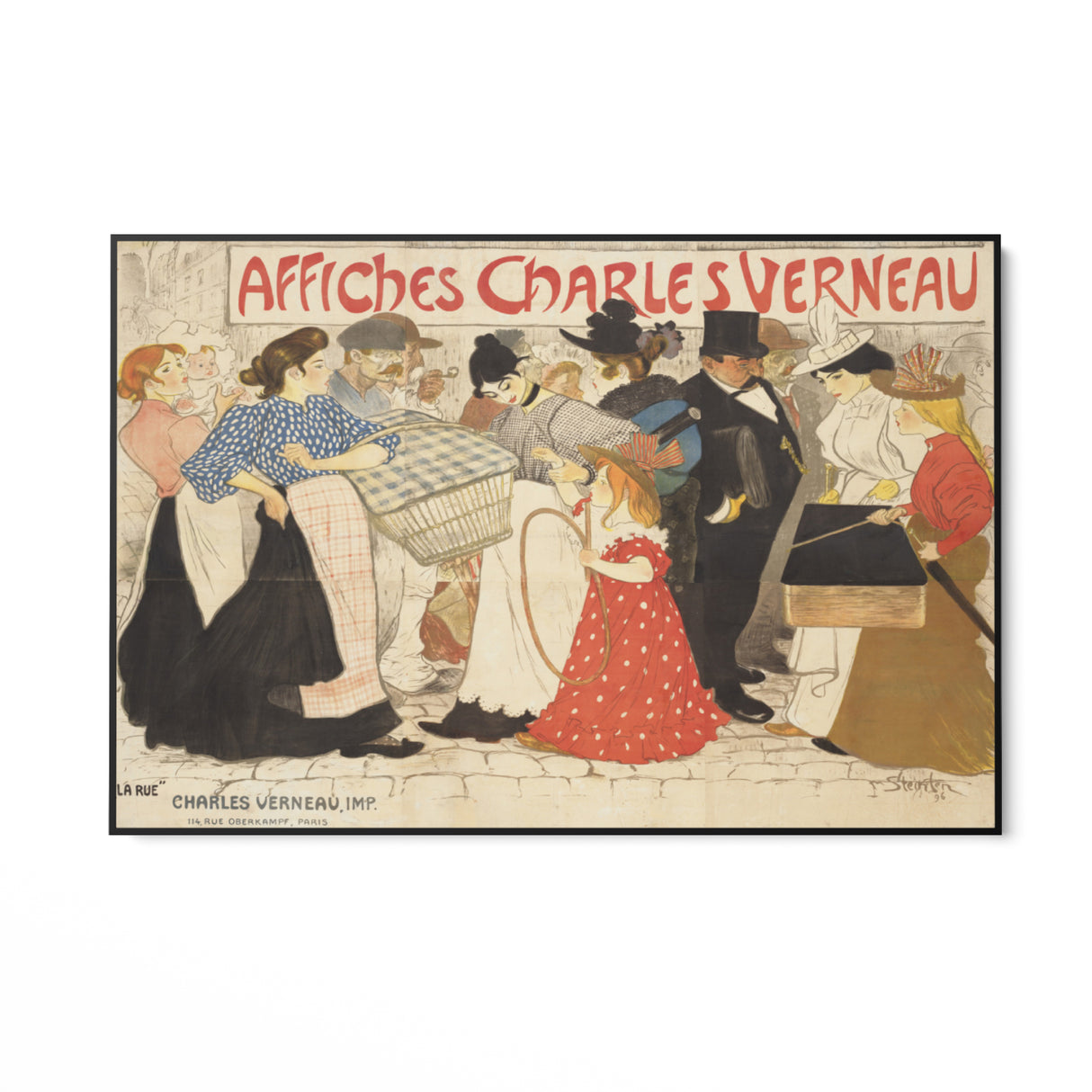 Quadro Stampa su Tela Affiches Charles Verneau, Théophile Steinlen - CupidoDesign