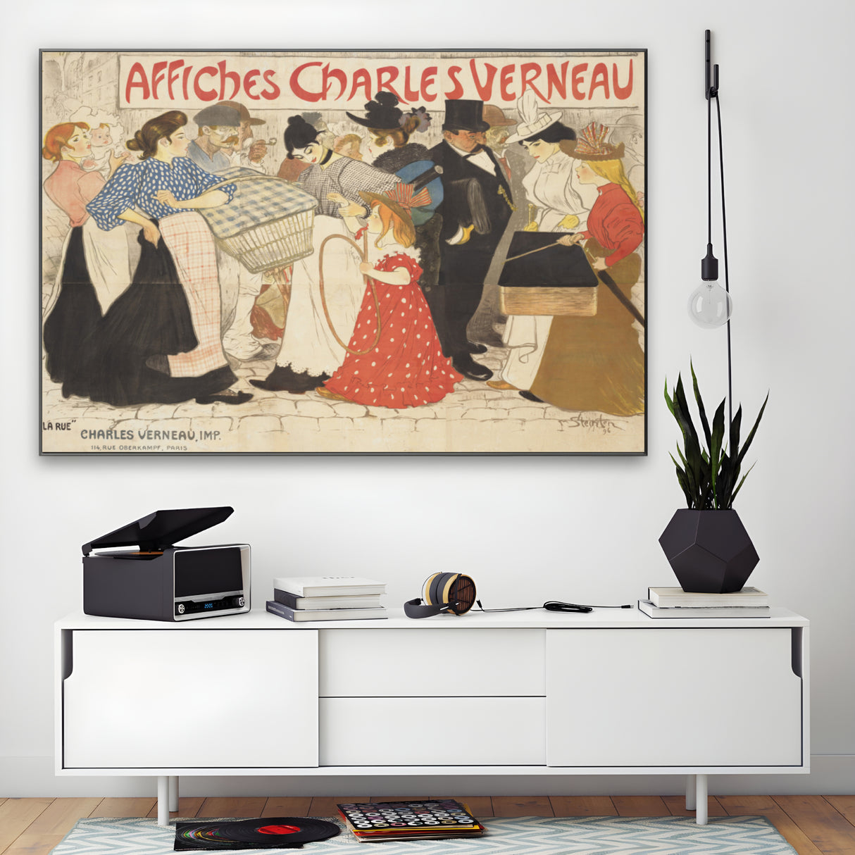 Quadro Stampa su Tela Affiches Charles Verneau, Théophile Steinlen - CupidoDesign