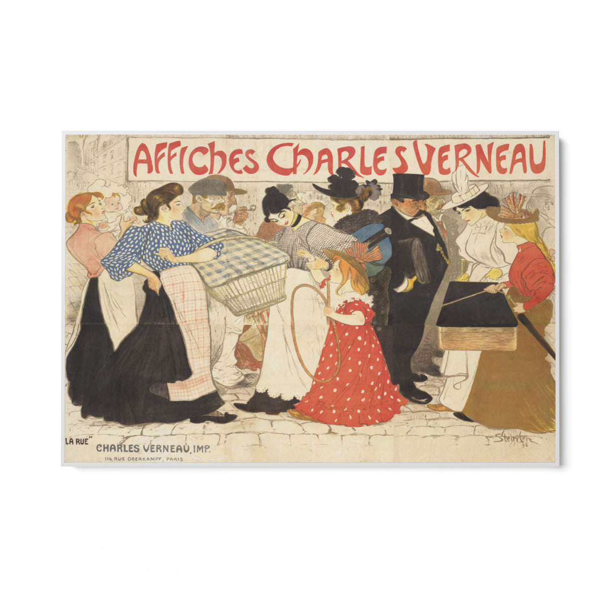 Quadro Stampa su Tela Affiches Charles Verneau, Théophile Steinlen - CupidoDesign