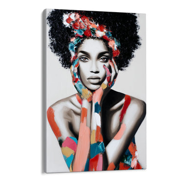 Quadro Stampa su Tela Afro Wave - CupidoDesign