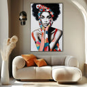 Quadro Stampa su Tela Afro Wave - CupidoDesign