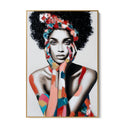 Quadro Stampa su Tela Afro Wave - CupidoDesign
