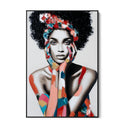 Quadro Stampa su Tela Afro Wave - CupidoDesign