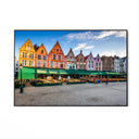 Quadro Stampa su Tela Alba al mercato di Bruges, Belgio - CupidoDesign