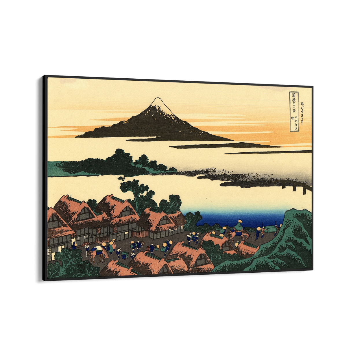 Quadro Stampa su Tela Alba a Isawa nella provincia di Kai, Katsushika Hokusai - CupidoDesign