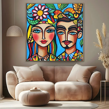Quadro Stampa su Tela Anime Colorate - CupidoDesign
