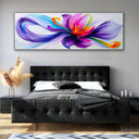Quadro Stampa su Tela Arcobaleno Floreale - CupidoDesign